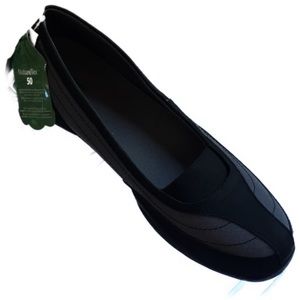 Lands End Women’s Flats Nature Tex 50 Black Gray